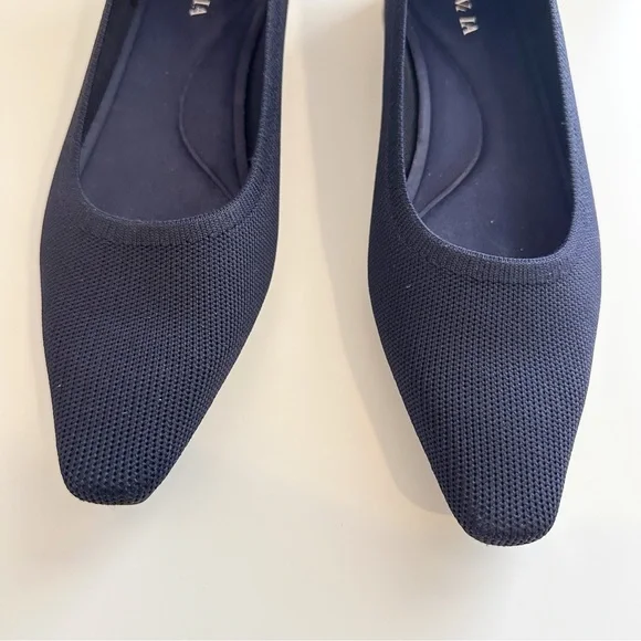 Vivaia Minnie Square-Toe Heels in Navy Blue 8.5 - Picture 3 of 10